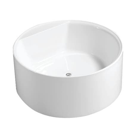 Aqua Eden 53.13 L, 53.13 W, Glossy White, Acrylic VTRO535322